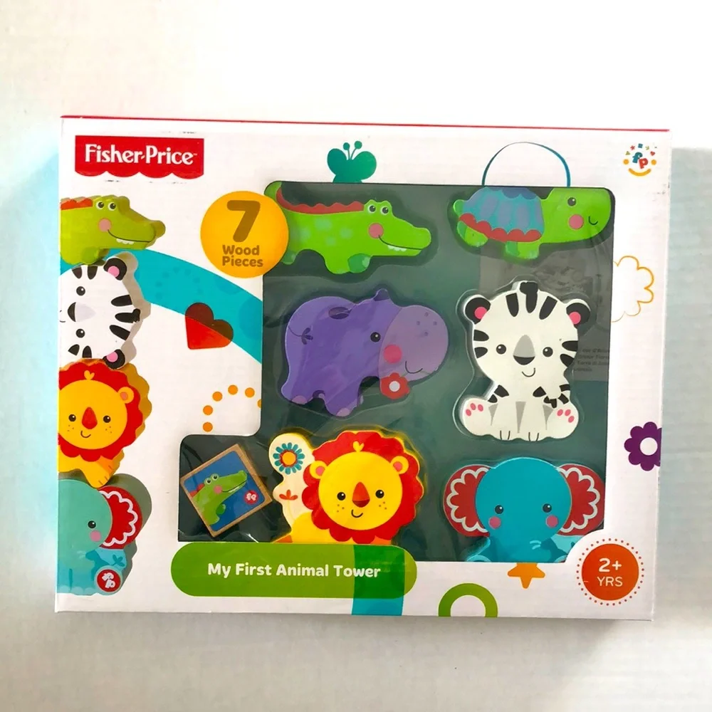 Fisher Price Toddler My First Animal Tower Game